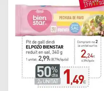 Condis 50% Dte. 2a Unitat Pit De Gall Dindi Elpozo Bienstar 340 g oferta
