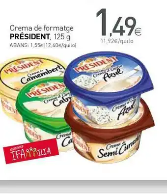 Condis Creme De Formatge Président 125 g oferta