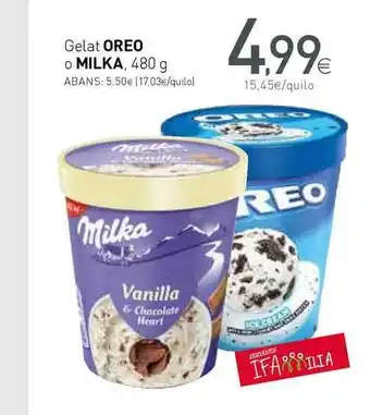 Condis Gelat Oreo O Milka 480 g oferta