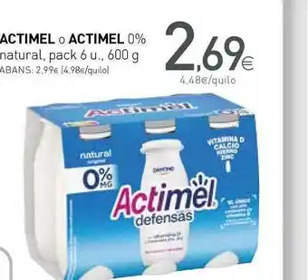 Condis Actimel O Actimel 0% 600 g oferta