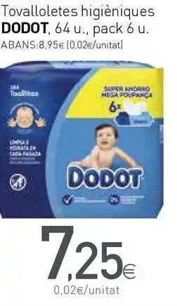 Condis Tovalloletes Higièniques Dodot oferta
