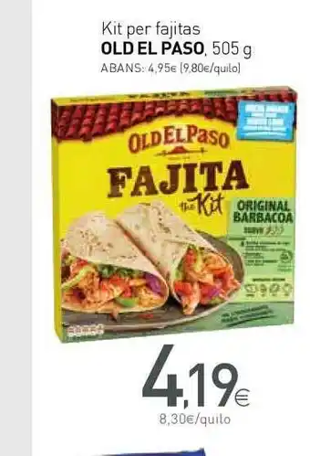 Condis Kit Per Fajitas Old El Paso 505 g oferta