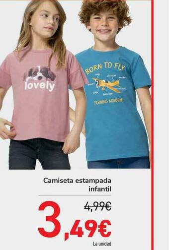 Carrefour Camiseta Estampada Infantil oferta
