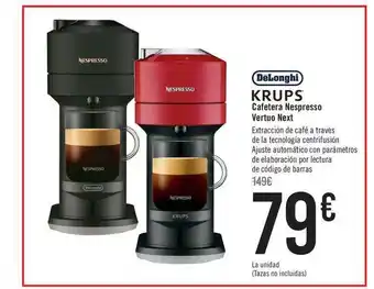 Carrefour Delonghi Krups Cafetera Nespresso Vertuo Next oferta