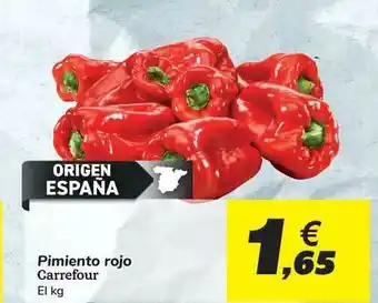 Carrefour Pimiento Rojo Carrefour el kg oferta