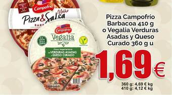 FROIZ Pizza Campofrío Barbacoa O Vegalia Verduras Asadas Y Queso Curado oferta
