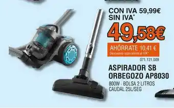 Expert Aspirador Sb Orbegozo Ap8030 oferta