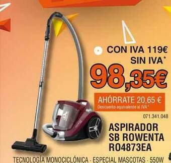 Expert Aspirador Sb Rowenta R04873ea oferta