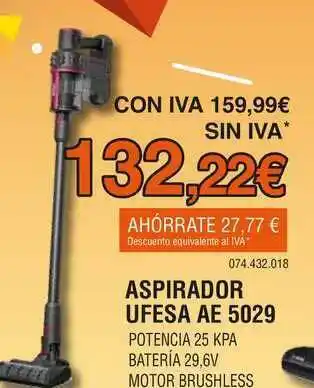 Expert Aspirador Ufesa Ae 5029 oferta