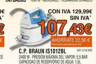 Expert C.p. Braun Is1012bl oferta