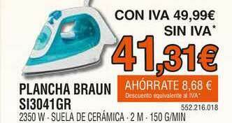 Expert Plancha Braun Si3041gr oferta