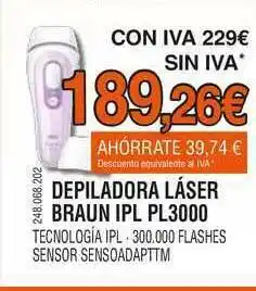 Expert Depiladora Láser Braun Ipl Pl3000 oferta