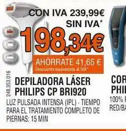 Expert Depiladora Láser Philips Cp Bri920 oferta