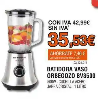 Expert Batidora Vaso Orbegozo Bv3500 oferta
