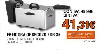 Expert Freidora Orbegozo Fdr 35 oferta