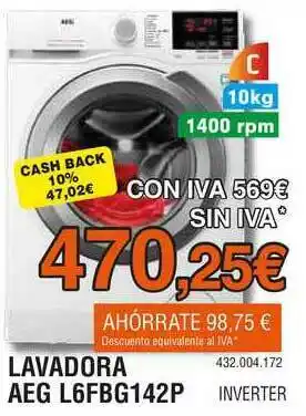 Expert Lavadora Aeg L6fbg142p oferta