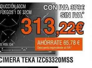 Expert Encimera Teka Izc63320mss oferta