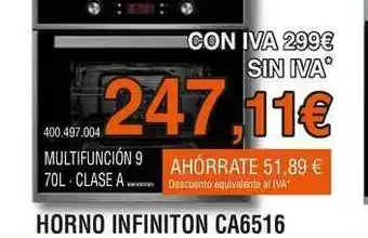 Expert Horno Infiniton Ca6516 oferta