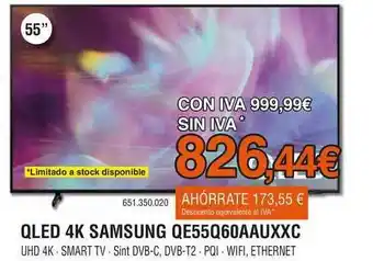 Expert Qled 4k Samsung Qe55q60aauxxc oferta
