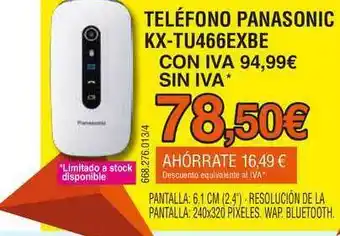 Expert Teléfono Panasonic Kx-tu466exbe oferta
