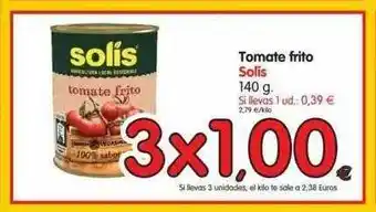 Alimerka Tomate Frito Solís 140 g oferta
