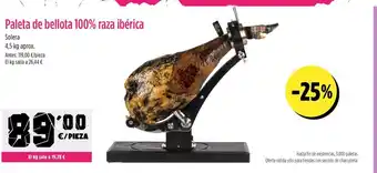 AhorraMas Paleta de bellota 100% raza ibérica oferta