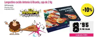AhorraMas Langostino cocido Antonio & Ricardo, caja de 2 Kg oferta