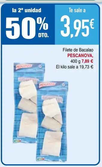Minymas Filete de Bacalao PESCANOVA oferta