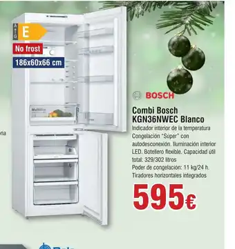 FROIZ Combi Bosch KGN36NWEC Blanco oferta