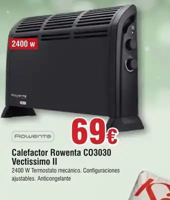 FROIZ Calefactor Rowenta C03030 Vectissimo II oferta