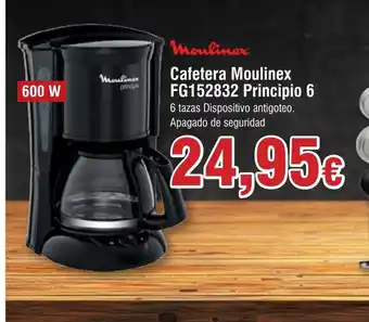 FROIZ Cafetera Moulinex FG152832 Principio 6 oferta