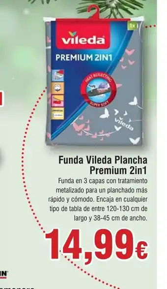 FROIZ Funda Vileda Plancha Premium 2in1 oferta