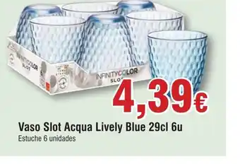 FROIZ Vaso Slot Acqua Lively Blue 29cl 6u oferta