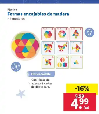 Lidl Formas encajables de madera oferta