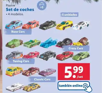 Lidl Playtive Set de coches oferta