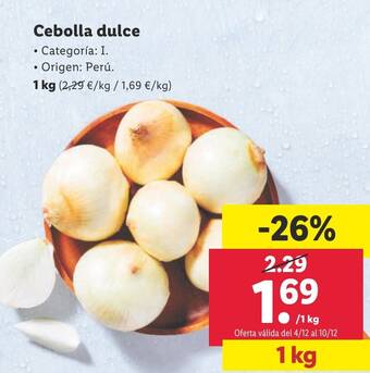 Lidl Cebolla dulce oferta