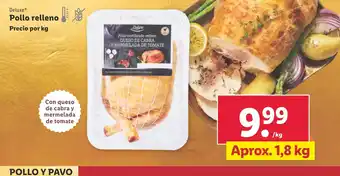 Lidl Deluxe® Pollo relleno oferta