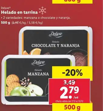Lidl Deluxe® Helado en tarrina oferta