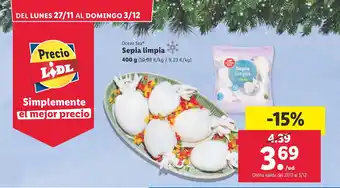 Lidl Sepia limpia oferta