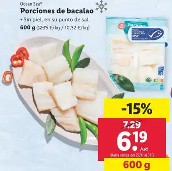 Lidl Porciones de bacalao oferta