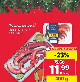 Lidl Pata de pulpo oferta