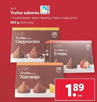 Lidl Trufas sabores oferta