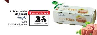 Carrefour Atún en aceite de girasol oferta