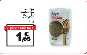 Carrefour Lenteja parda roja oferta