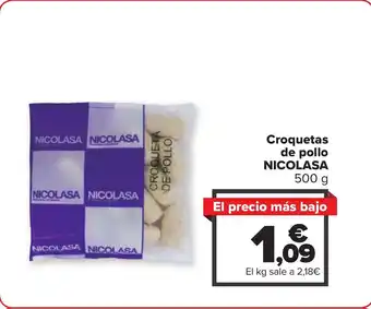 Carrefour Croquetas de pollo NICOLASA 500 g oferta