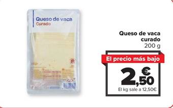 Carrefour Queso de vaca Curado oferta