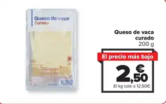 Carrefour Queso de vaca Curado oferta
