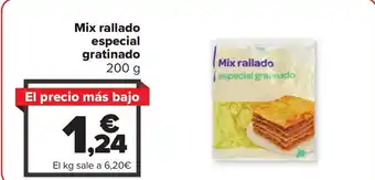 Carrefour Mix rallado especial gratinado oferta