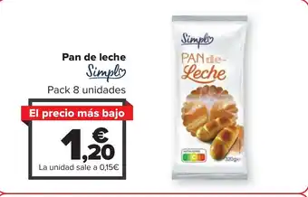 Carrefour Pan de leche oferta