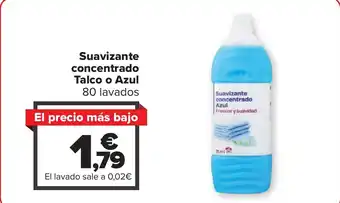 Carrefour Suavizante concentrado Talco o Azul oferta